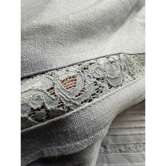 NORTON Studio linen blend midi skirt purple size M - Picture 3 of 7